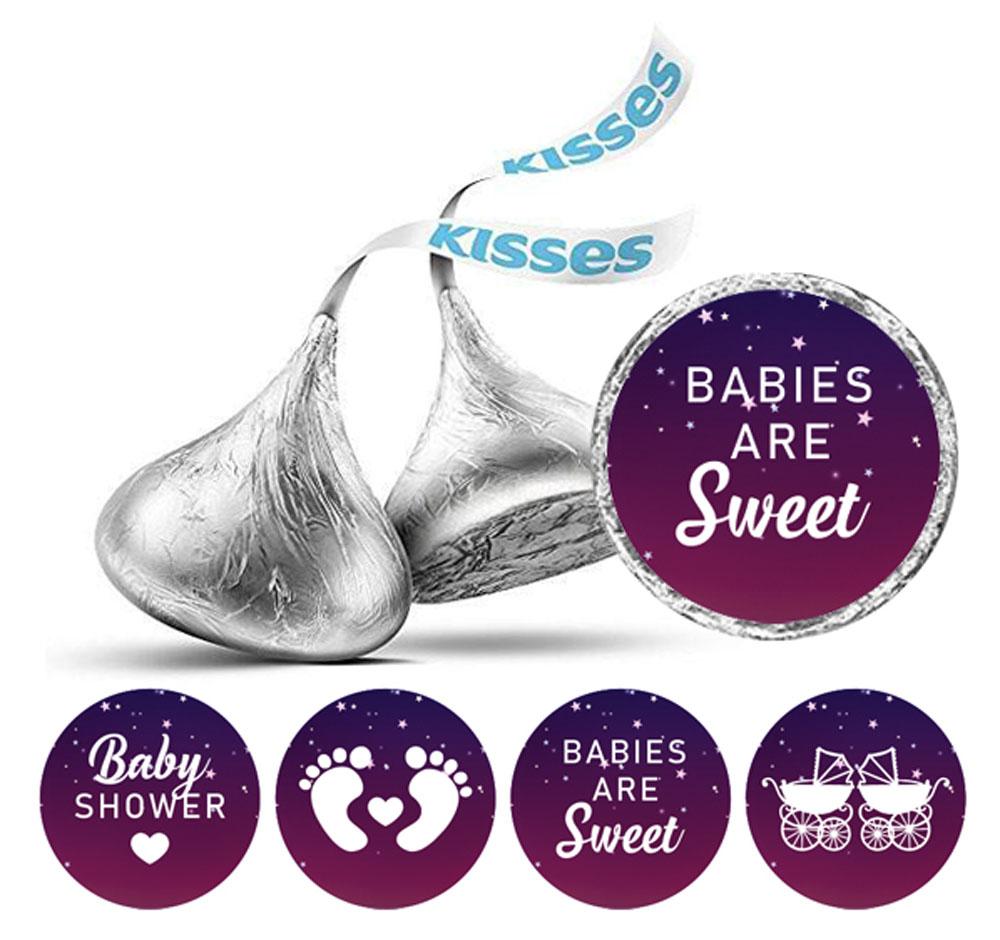 Сувенирные поцелуи шоколадные этикетки наклейки для вечеринки по случаю рождения ребенка 190 шт.