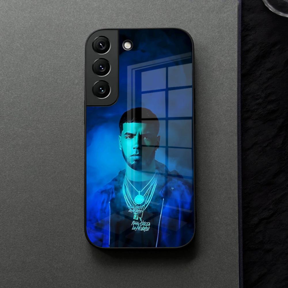 A-Anuel AA Стеклянный чехол для телефона Samsung Galaxy S21 S26 S25 S22 S20 S24 S23 Ultra Fe Plus A16 A34 A54 A24 Coque