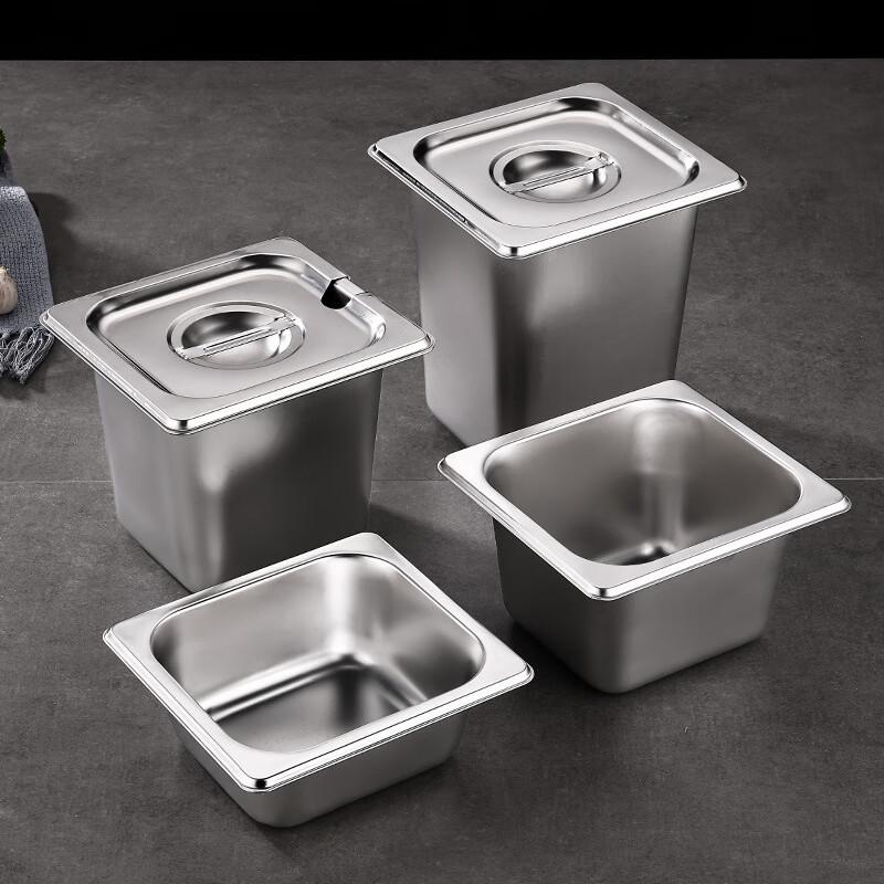 HUIHUADU Stainless Steel Buffet Food Pan with Lid