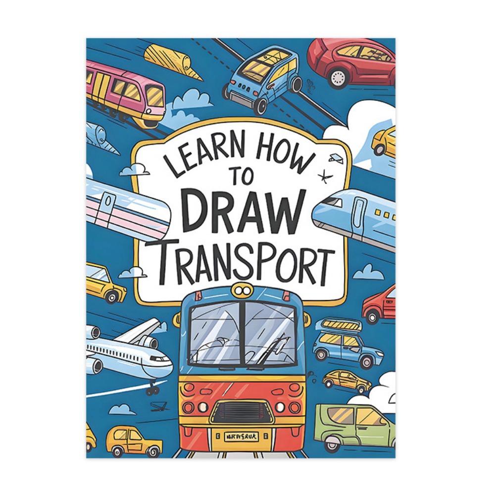 Travel Drawing Cartoon Coloring Book Enlightenment Early Education Graffiti Copy Sketch Book Stationery Doodling