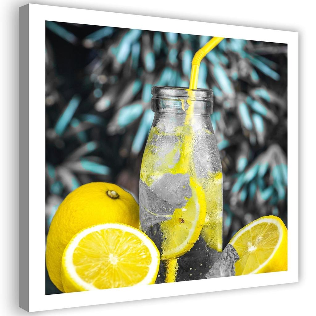 Canvas print, Beverage and lemons
