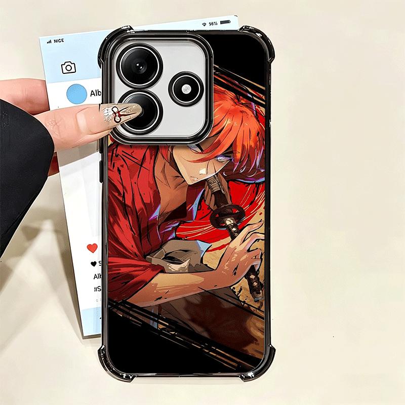 Аниме Rurouni Kenshin Покрытие Чехол для телефона Для Xiaomi Poco X5 X6 X7 X8 Pro Max F8 Ultra F7 M8 M7 M5S Redmi 15C 15 14C 13C 13 X3 12