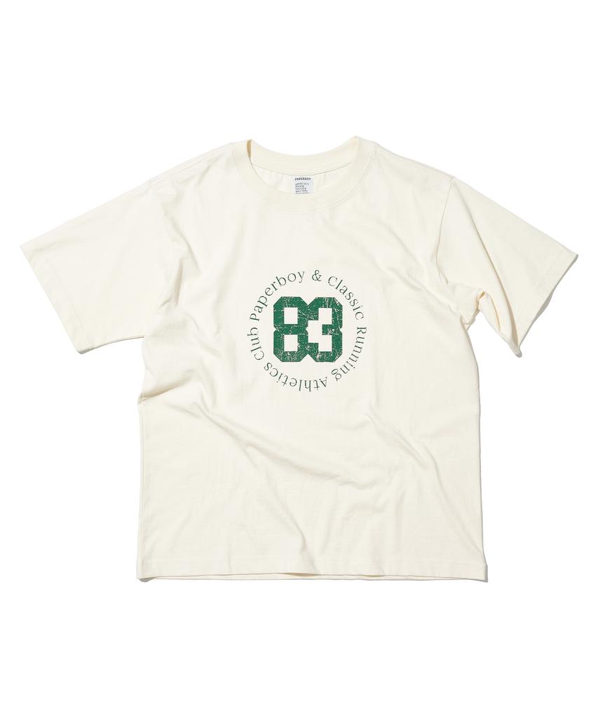 PAPERBOY Beginning 83 Short Sleeve T-Shirt - Cream