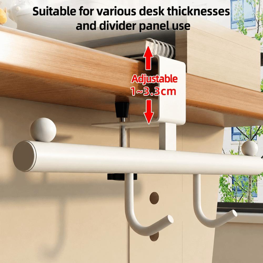 Adjustable Backpack Holder Carbon Steel Multipurpose Hook New Desk Hook Office Supplies