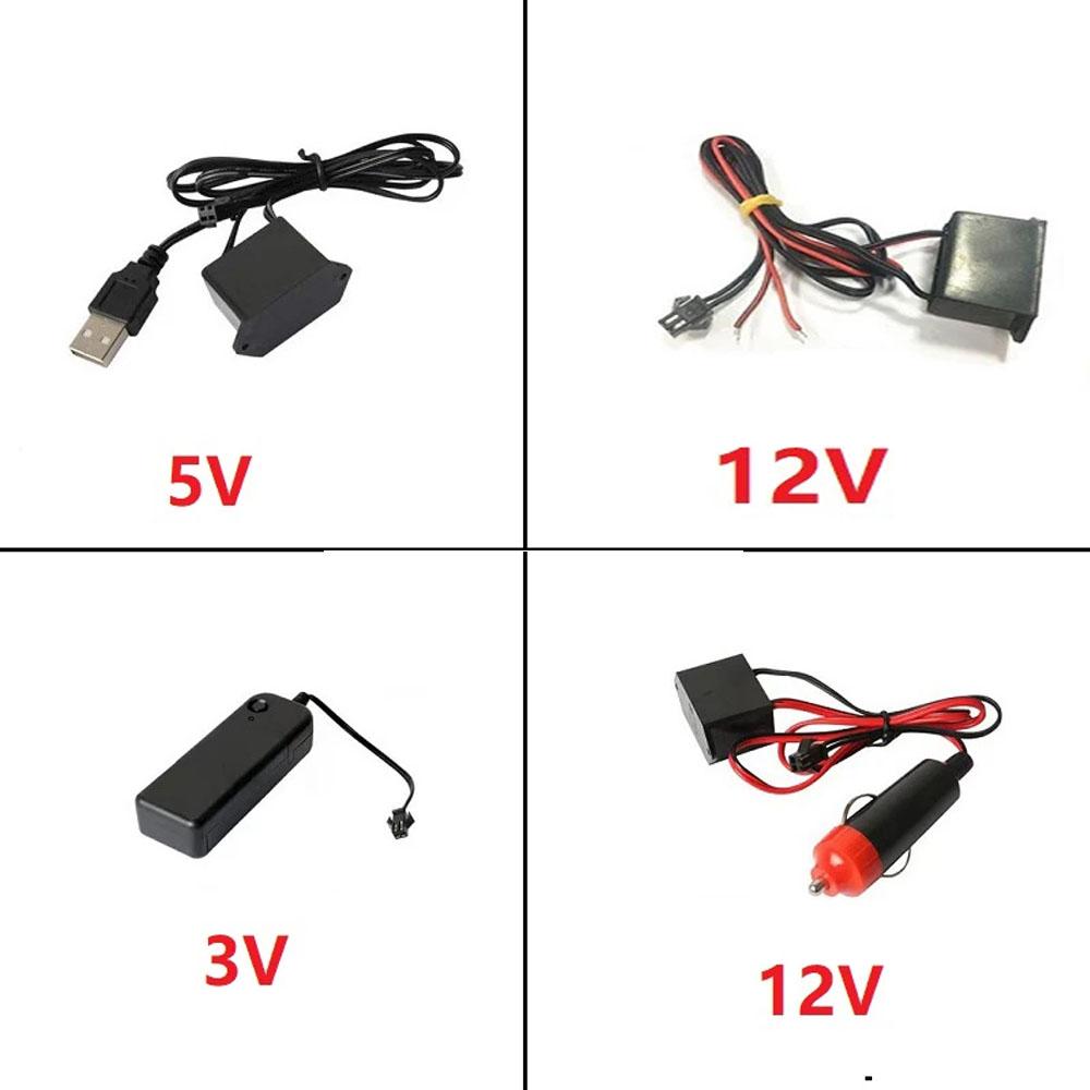 Car Interior Led Decorative Lamp 1M/2M/3M/4M/5M Wiring Neon Strip For Auto DIY Flexible Ambient Light USB Party Atmosphere Diode