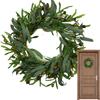 Эвкалиптовый венок 20 дюймов Эвкалиптовые венки для дома с ягодами Декоративные гирлянды Украшения Веночные принадлежности для дома