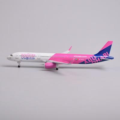 20см 321 wizz Модель самолета WIZZ AIR A321 Миниатюрный самолет из сплава Металлический самолет Масштаб 1 400 Коллекционный подарок