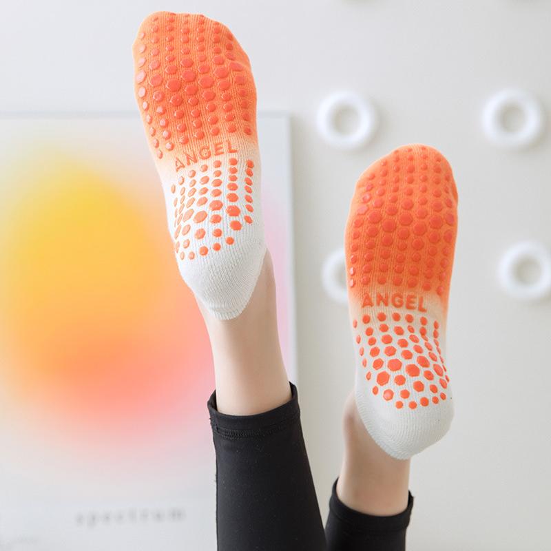 Носки для йоги Профессиональные силиконовые нескользящие спортивные носки для танцев с низким вырезом Хлопковые дышащие носки для фитнеса, тренажерного зала, йоги, балета, пилатеса