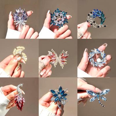 Модная брошь-бабочка 2025 года: Элегантная булавка в виде цветка и животного для костюмов и пиджаков