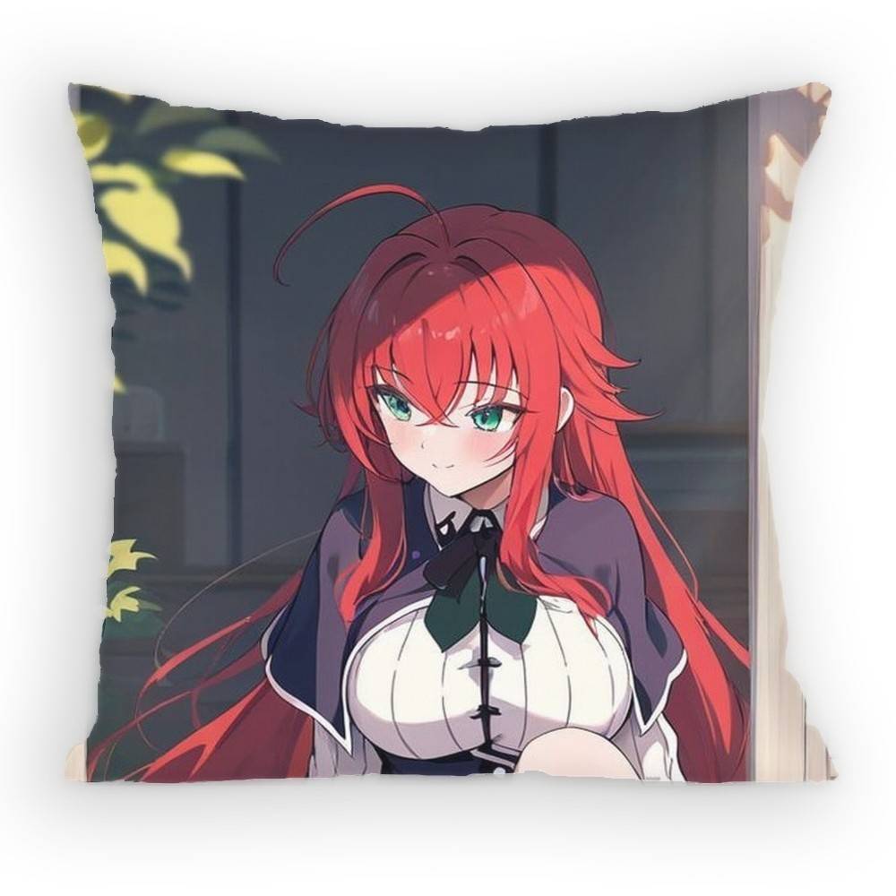 High School DxD Риас Гремори Наволочка Наволочка с защитой от пылевых клещей Невидимая молния шелковистая Чехол на подушку для дивана для спальни