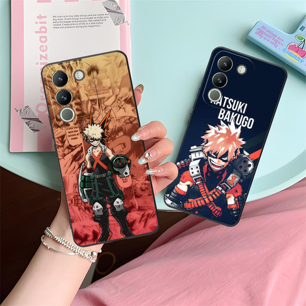 MHA Bakugo Mobile Phone Case for VIVO V60 V50 V40 V30 V29 V27 V25 V23 Pro Lite 5G Colorful Printing Cover Smartphone Cellphones