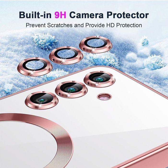 Защитный чехол - BOOLING - для Samsung Galaxy A56 5G - Розовый - Ударопрочный - С Магнитным Кольцом