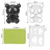 Форма для резки тостов с мультяшными сэндвичами, кухонные аксессуары для бенто, 4 в 1, форма для суши с детской пандой, сделай сам, панда, онигири, рисоварка, набор для резки сухих жареных морских водорослей