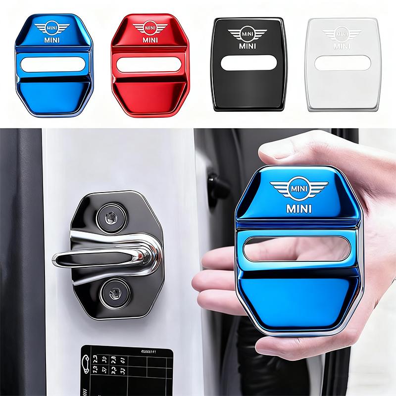 Zinc Alloy Car Door Lock Buckle Cover Protective Covers For BMW MINI John-Cooperworks F54 F55 F56 F57 R53 R54 R55 R50 R51 R52