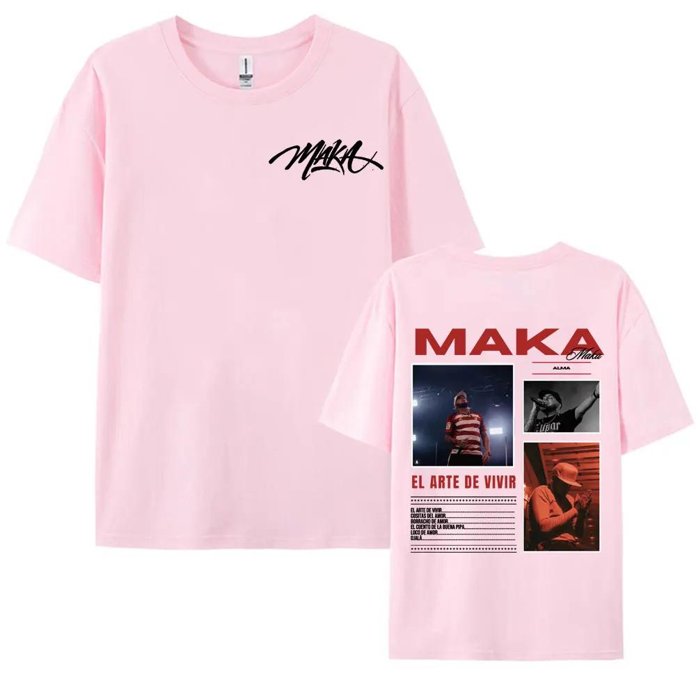 Rapper Maka Aura Tour 2025 Double Sided Printed Tshirts  Vintage for Unisex Women  Casual Hot Sale T Shirt