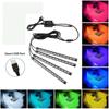 72LED One For Four Car Interior Ambient Foot Strip Light Backlight Remote App Music Control RGB Decorative Lamps