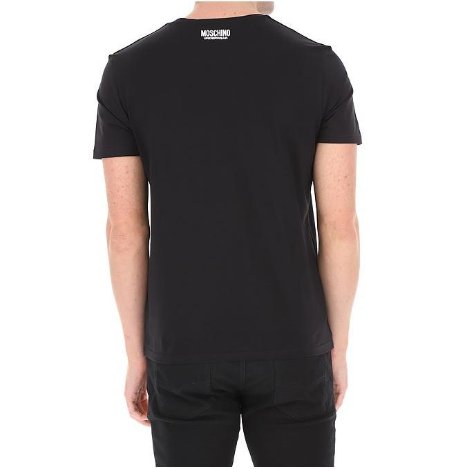 Moschino luxury men's t-shirt black - Size: XL