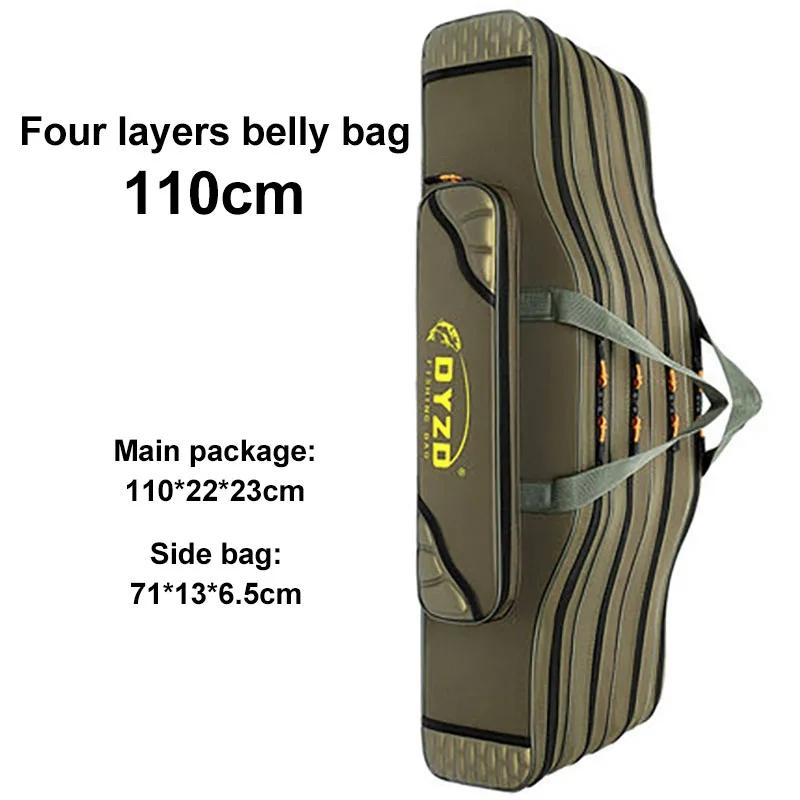 Layer Foldable 70cm130cm 234 Protable Fishing Rod Carrier Bag Fish Pole Tool Storage Bag Case Waterproof Fishing Tackle Xa81g