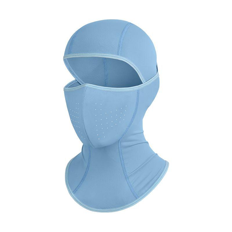 Cycling Face Mask Sun Shade Breathable Color Nylon Mesh Quick Dry Head Cover for Summer Outdoor Camping Hiking Motorcycle