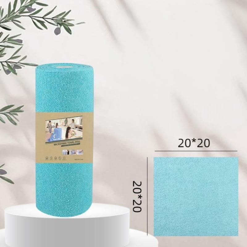 1 рулон/20 шт. Салфетки из микрофибры для уборки, многоразовые безворсовые полотенца для кухни, суперабсорбирующие, быстросохнущие кухонные полотенца