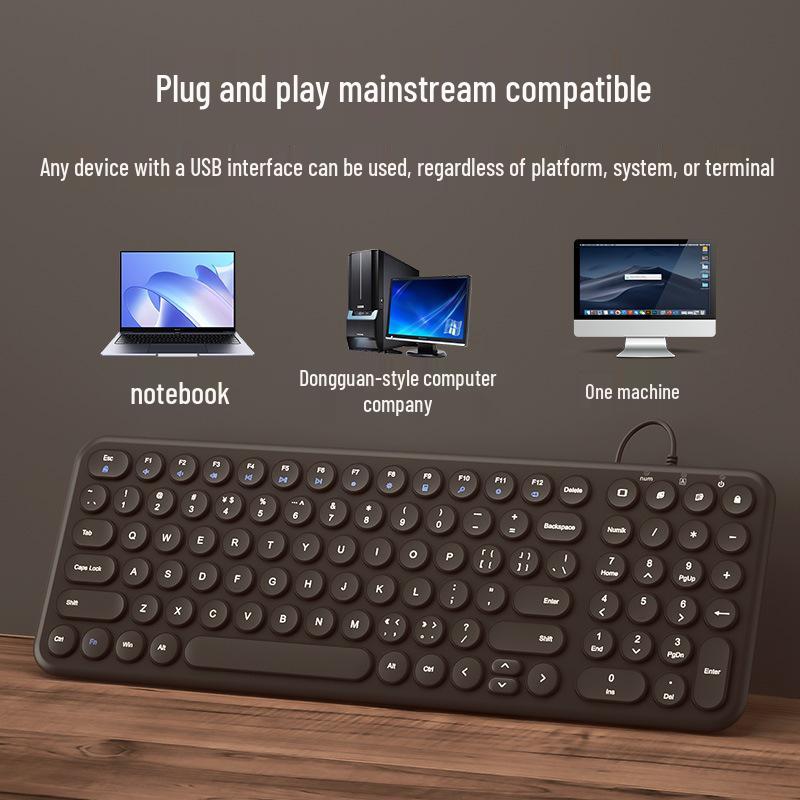BOW Беспроводная клавиатура и мышь, Bluetooth, для женского офиса, ноутбука и настольного компьютера
