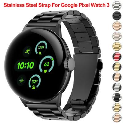 Ремешок из нержавеющей стали для Google Pixel Watch 3 41 45 мм Запасной браслет для Google Pixel Watch 2 3 Ремешок Аксессуар Без зазоров