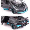 Модель автомобиля Bugatti Divo в масштабе 1/32, игрушечная литая машина из цинкового сплава, транспортные средства со звуком и светом, игрушки для детей, подарки для мальчиков и девочек