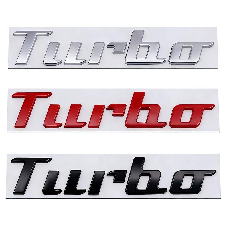 Новый задний значок TURBO для автомобиля, подходит для значка модификации производительности с турбонаддувом, 3D металлические отдельные буквы TURBO наклейка на багажник