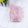 Long Fluffy Marabou Turkey Feathers Trimming 10-15CM Plumes Stitched On Ribbon Fringe For  Dress Decorative Border Trim 18color