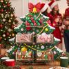 Creative Holiday Gift Display Christmas Tree Wooden Candy Stand, Acrylic Drawer Organizer for Dessert Parties Party Table, Treat Holder, Festive Home