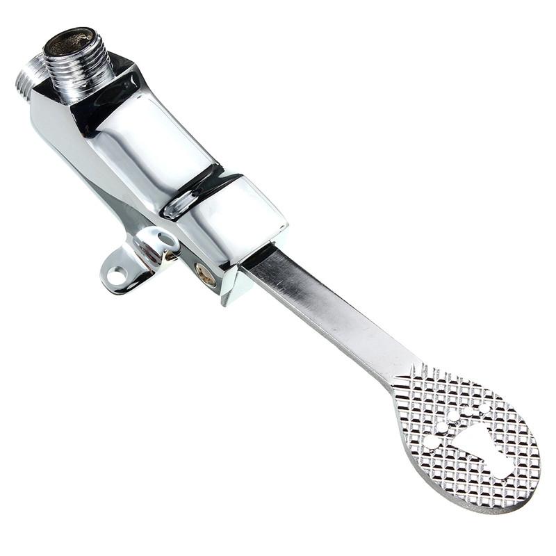 Новый Лабораторный Смеситель для Раковины в Ванной Медный Ножной Педальный Латунный Смеситель для Раковины Водопроводный Кран Краны Одинарный Холодный Водопроводный Кран