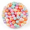 Pastel Round Nacre Beads for Children 0.8 Cm 10g