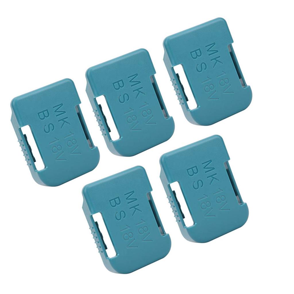 5Pcs Lithium Battery Storage Rack Shelf Bracket Belt Slot for 18V Fixing Devices