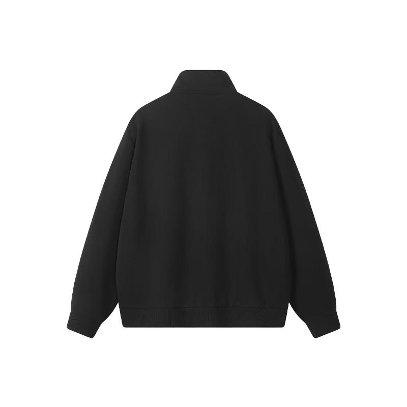 Li Ning Однотонная Минималистичная Студенческая Стиль Логотип Бег Спорт Отдых Толстовка с Капюшоном на Молнии с Длинным Рукавом Унисекс AFDL226-1