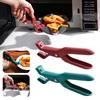 Anti-scald Gripper Clip Hot Dish Non-slip Plate Bowl Clip Retriever Tongs Silicone Handle Bowl Dishes Anti-scald Kitchen Tool