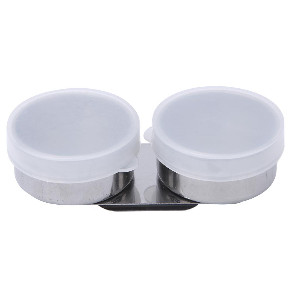 Double Stainless Steel Art Pallete Clip Pot Large Oil Painting Container with Lid