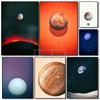 Universe Solar System Planet Poster Space Nine Major Planets Prints Canvas Painting Wall Art Pictures Home Room Modern Decor