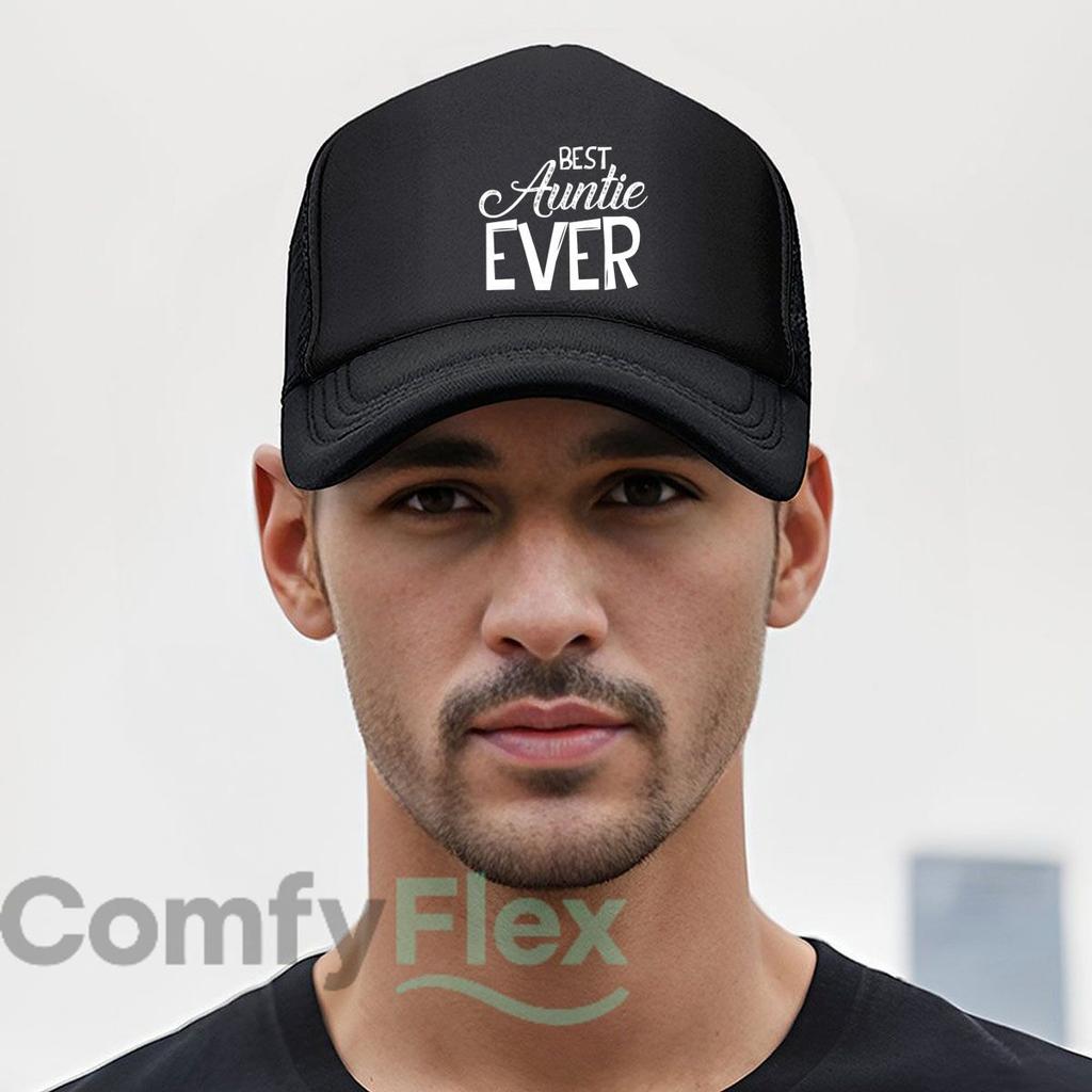 Best Auntie Ever family love art Mesh Baseball Cap Casual Hat Outdoor For Womens Unisex FeUnisex