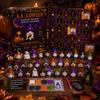 Complete Faux Diamond Art Set Halloween Gnome Advent Calendar, Christmas DIY Ghost Pumpkin Skeleton Crafts Craft Kit, Handmade Hanging Ornaments