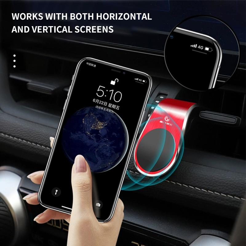 LCHGA1 2026 Car Sticker Car Magnetic Phone Holder Air Vent Clip Mount Rotation For BMW iX3 F07 E46 F48 F39 F34 F40 F45 F46 G30 G20 G32