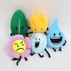Battle for Dream Island Plush Toys BFDI Firey Flower Waterdrop Bubble Cake Lollipop Plushie Pillow Stuffed Plants Doll Kids Gift