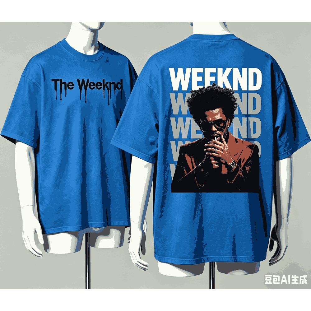 The Weeknd для Подарка Фанатам Футболка Мужская Женская Харадзюку Оверсайз Унисекс Короткий Рукав Уличная одежда Высокое качество Для Пар Классическая Мягкая Ретро Мода