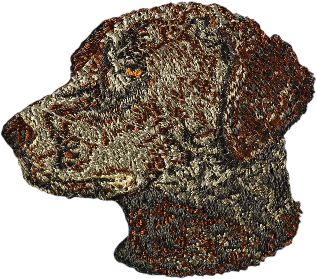 Curly Coated Retriever - Naszywka W Kształcie Psa, Haftowana Łatka, Unikatowa Ozdoba Do Plecaka Marki Art-Dog