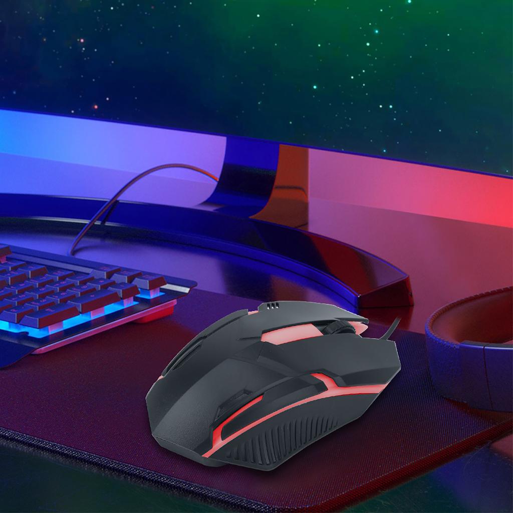 MS11 1600DPI Проводная USB-мышь с подсветкой Эргономичный игровой ноутбук Офисная геймерская мышь Мыши