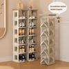 Foldable Shoe Rack Thickened Stackable Home Door Shoes Storage Creative Space Saving Shoes Cabinets Organizer Box Hanger