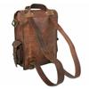 Leather Goat Backpack Bag Rucksack Vintage Genuine Travel Brown Laptop New Men's