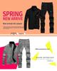 Youth Men's Slim Fit Embroidered Sweatshirt Cardigan, M-8XL, Stand Collar, Solid Color, Long Sleeve, Spring/Autumn.