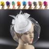 Veil Mesh Top Hat Sinamay Top Hat Headwear Versatile Mesh Veil Headdress Caps Outdoor