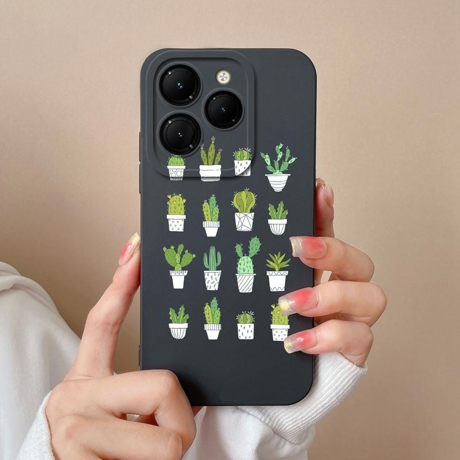 Для Infinix Hot 40 Smart 8 Note 40 Pro + GT 20 Pro задняя крышка чехол из жидкого силикона Pretty Sunflower Daisy супер противоударные чехлы для телефонов для Itel S24 Capa