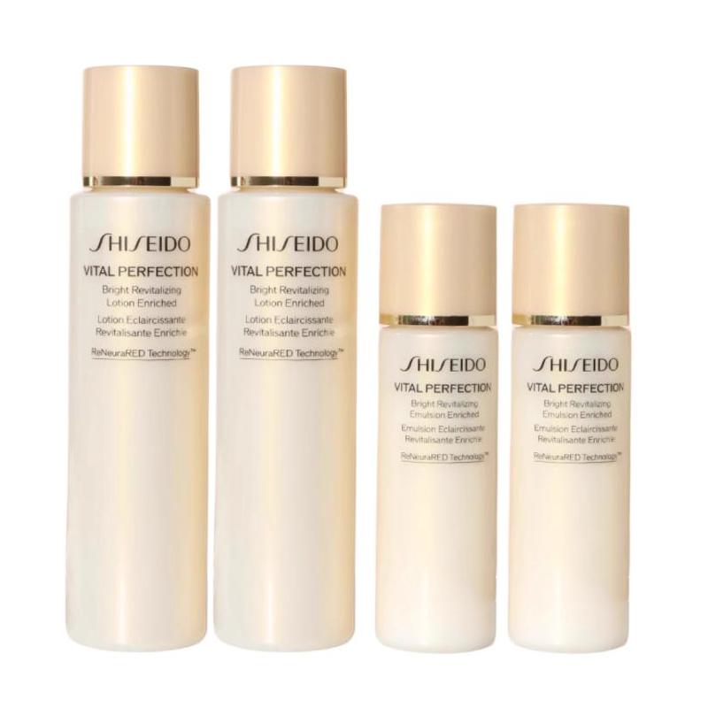 Shiseido Набор пробников лосьона и эмульсии Vital Perfection Bright Revitalizing